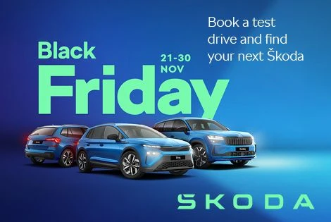 Your Škoda upgrade awaits – £750 off this Black Friday at Arbury